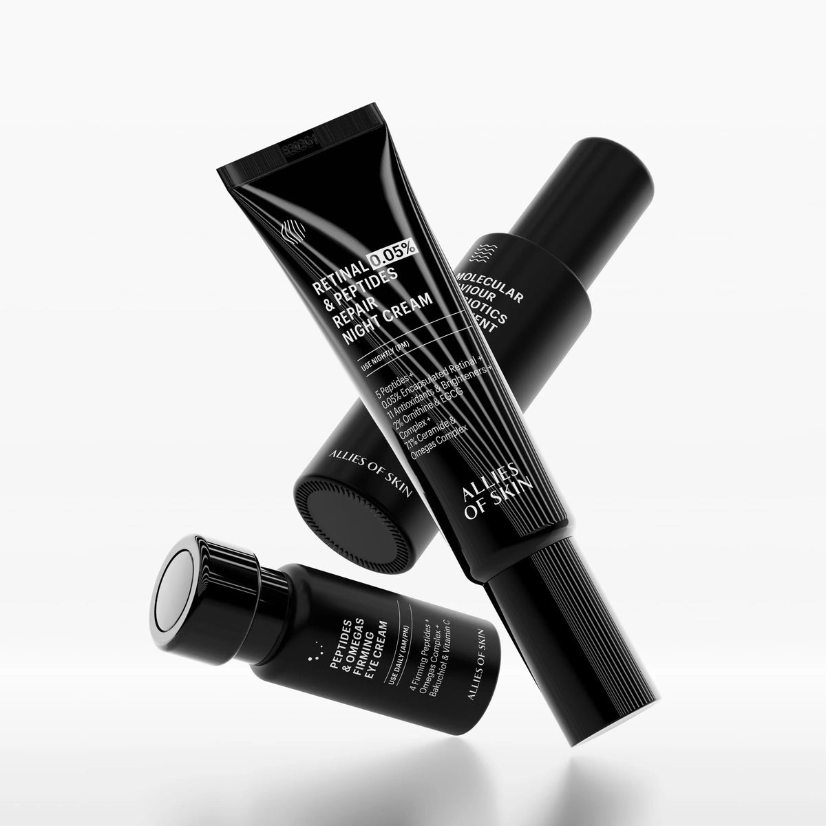 Allies of Skin skincare products on a white background