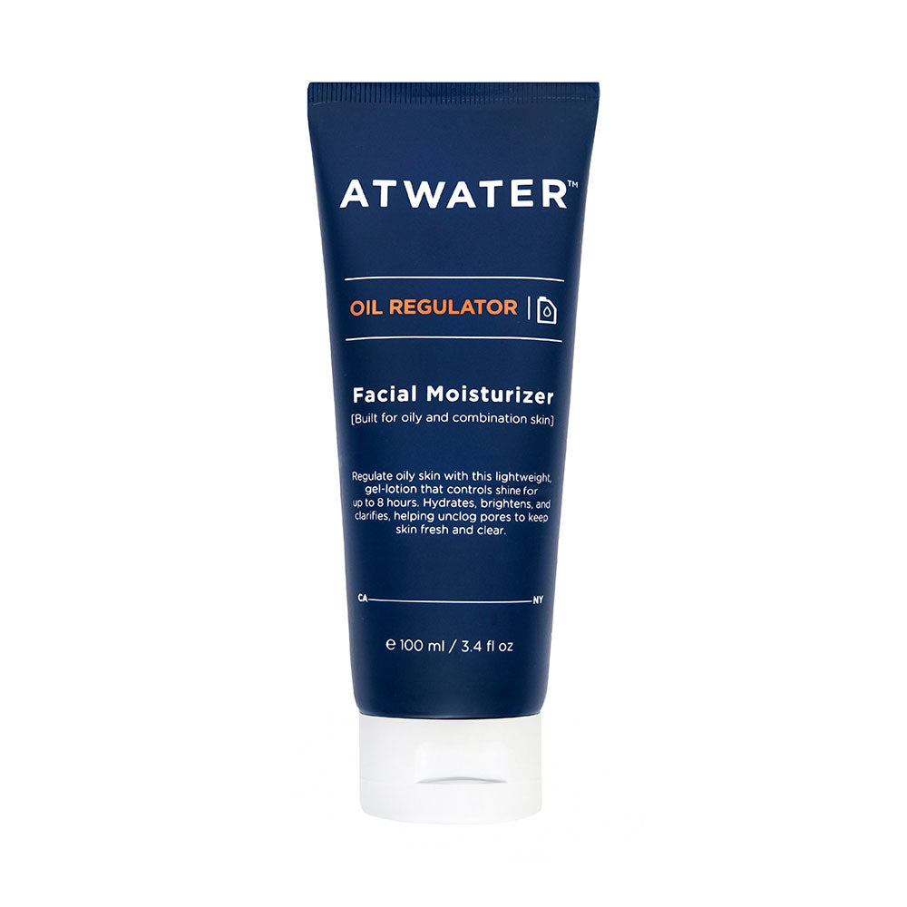 ATWATER Oil Regulator Facial Moisturizer in a blue tube packaging