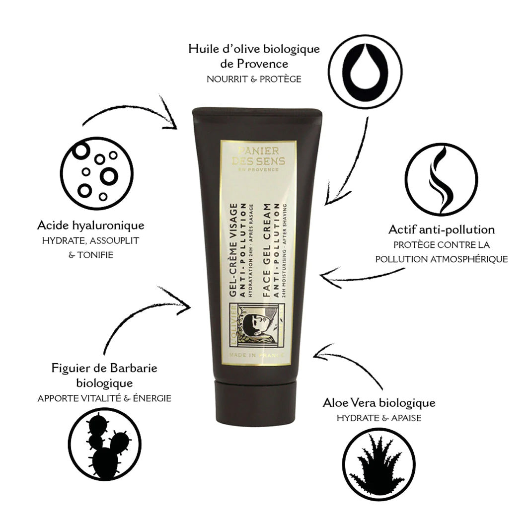 Anti-pollution Face Cream for Men -  Gel Cream