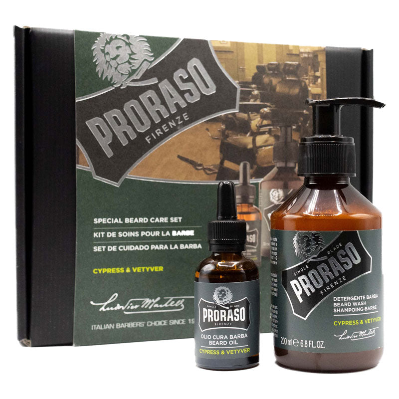 Beard Care Duo - Cypress & Vetyver - Beard Wash / Beard Oil