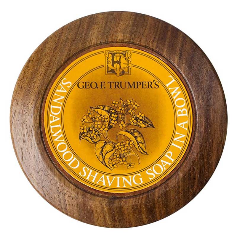 Shaving Soap with Wood Bowl - Sandalwood
