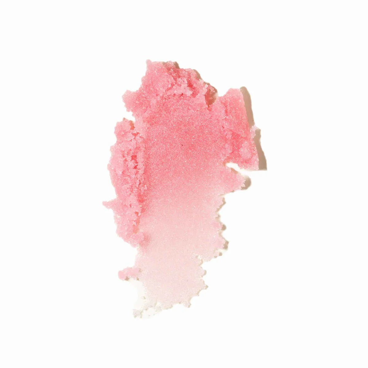 Pink sugar product swatch on a white background.